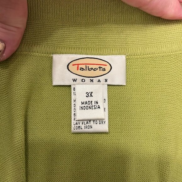 Talbots Light Green Women's Blouse Plus Size 3X - Picture 7 of 8